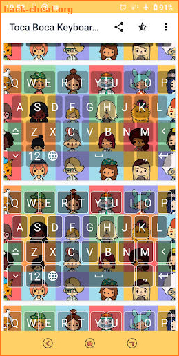 Toca Boca Theme Keyboard screenshot