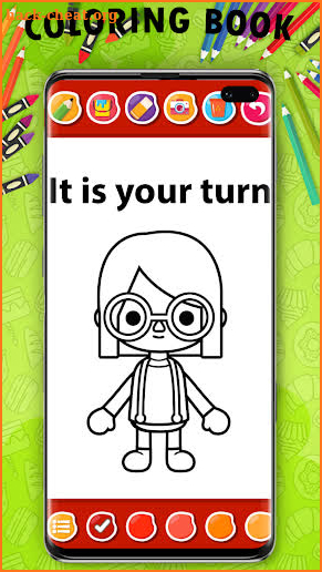 Toca coloring book screenshot