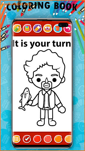 Toca coloring book screenshot