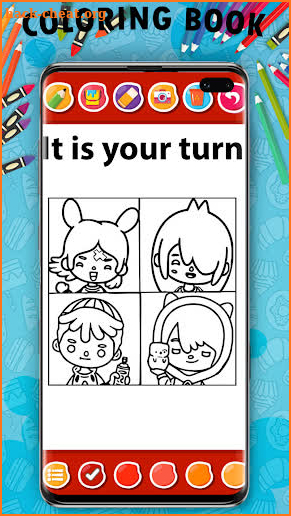 Toca coloring book screenshot