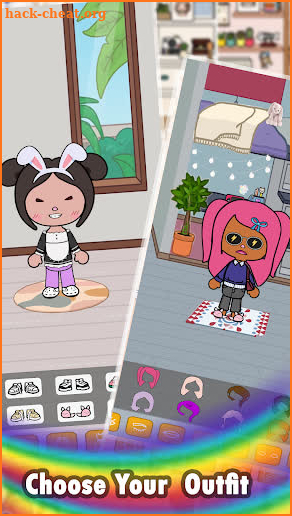 Toca dress up game screenshot