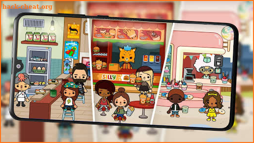 Toca Life World Town walkthrough, and Life City screenshot