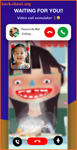 toca life's kitchen talk Video Call + Chat screenshot