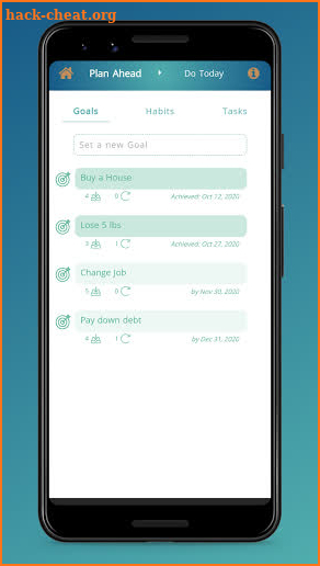 TodayPlus - Achieve Goals using Tasks and Habits screenshot