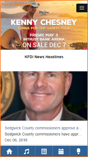 Today's KFDI-FM 101.3 screenshot