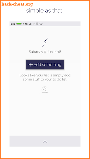 todo - a minimal to-do list screenshot