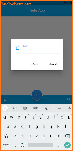 Todo app screenshot