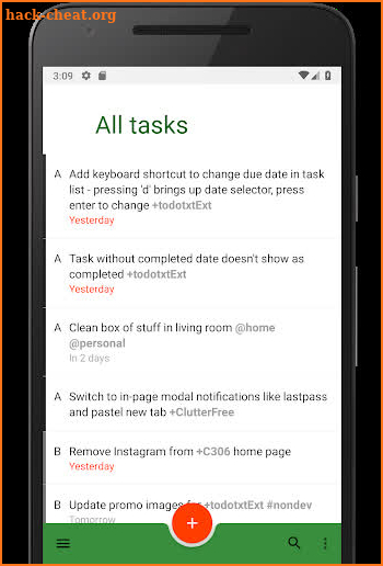 Todo.txt for Android - take your todo.txt with you screenshot