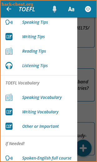 TOEFL screenshot