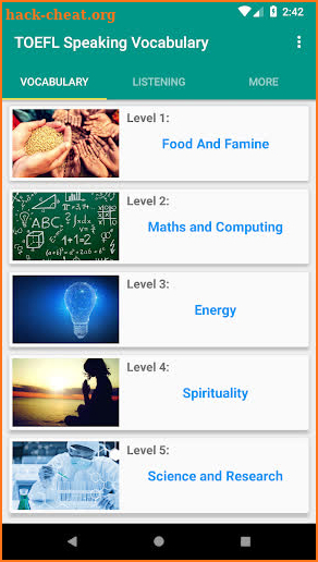 TOEFL Vocabulary & Listening screenshot