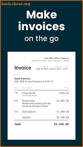 Tofu Invoice Maker + Estimates screenshot