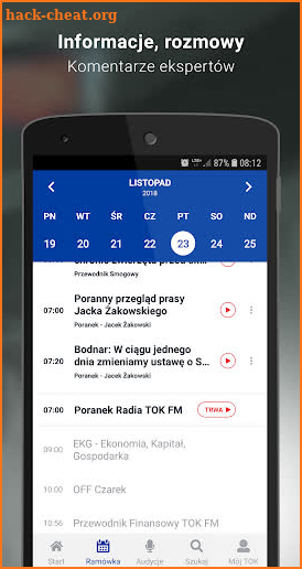 TOK FM screenshot