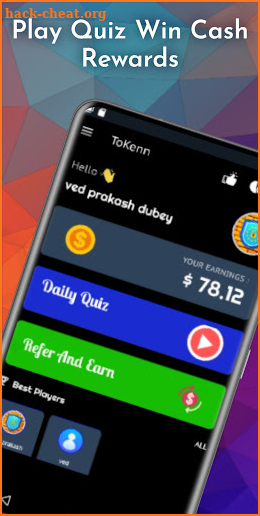 ToKenn - Cash Rewards App Play Quiz Make Money screenshot