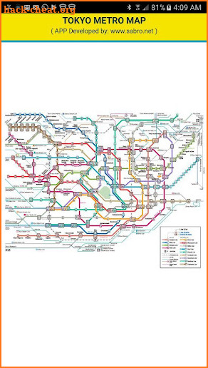 Tokyo Metro Map Offline Update screenshot