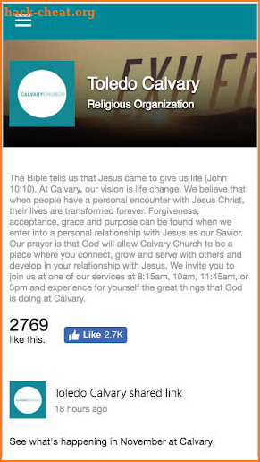 Toledocalvary screenshot