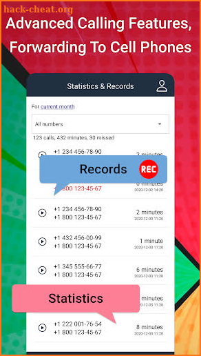 Toll-Free 44-800 phone number screenshot