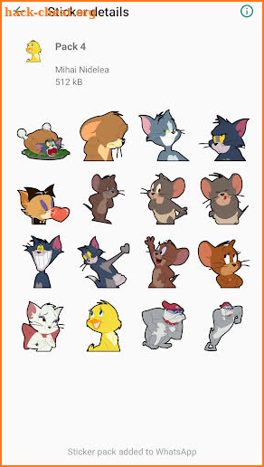 Tom and Jerry Stickers for WhatsApp screenshot