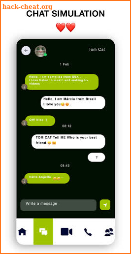 tom-cat📱Video Call+ talk and Chat Prank screenshot