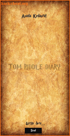 Tom Riddle Diary screenshot