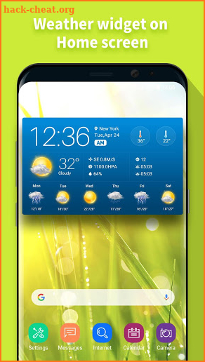 Tomorrow weather forecast & widget screenshot