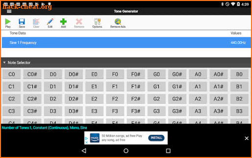 ToneGen Tone Generator Free screenshot