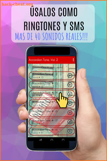 Tonos de Acordeón, geniales para Celular gratis screenshot