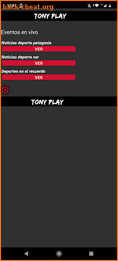 Tony play screenshot