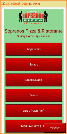 Tony Soprano's Pizza & Ristorante screenshot