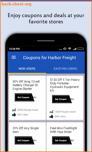 Tool Coupons for Harbor Freight screenshot