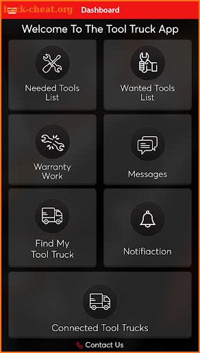 TOOL TRUCK APP screenshot