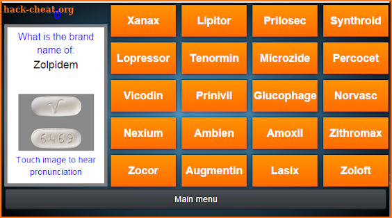 Top 200 Drug Matching Game screenshot