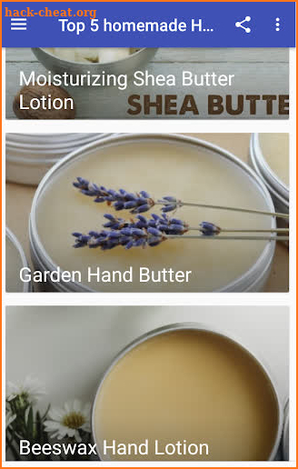 Top 5 homemade Hand Lotion screenshot