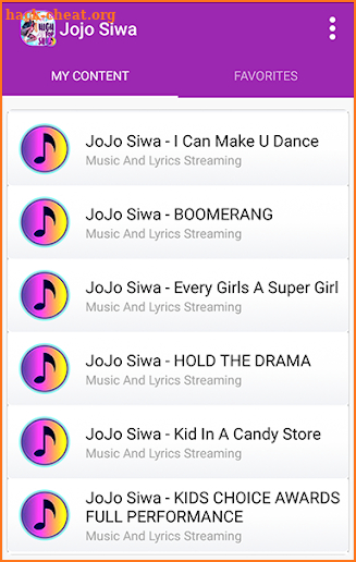 Top Hits Jojo Siwa - Music Lyrics screenshot