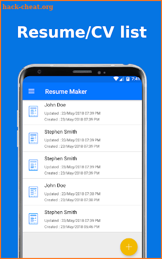 Top Resume Maker - freshers & Experienced, CV PDF screenshot