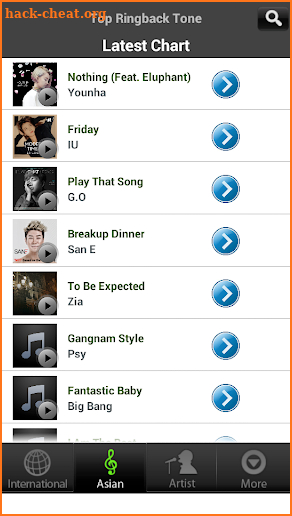 Top Ringback Tone screenshot