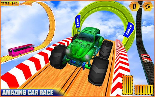 Top speed mega ramp stunt car racing new 3d 2021 screenshot