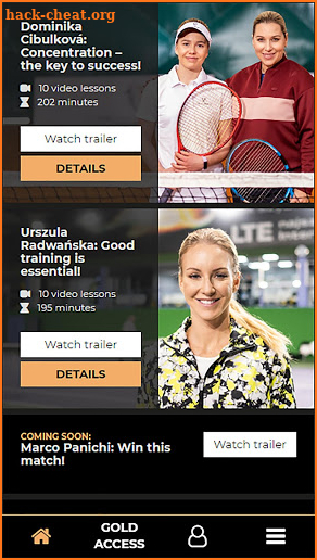 TopLevelTennis.com screenshot