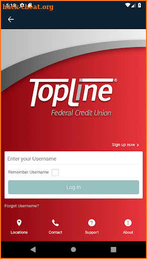 TopLine Mobile Banking App screenshot