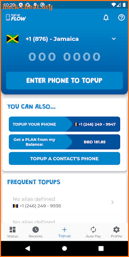 Topup Flow screenshot