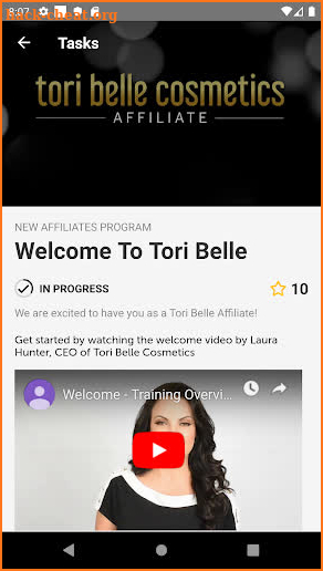 Tori Belle Affiliate (ACT) App screenshot