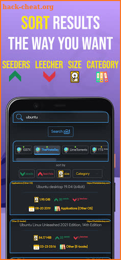 TorrHunt Pro - Torrent search engine & Magnet screenshot