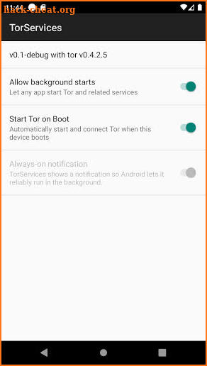 TorServices screenshot
