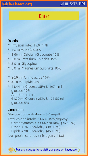 Total parenteral nutrition ( neonates/ pediatrics) screenshot