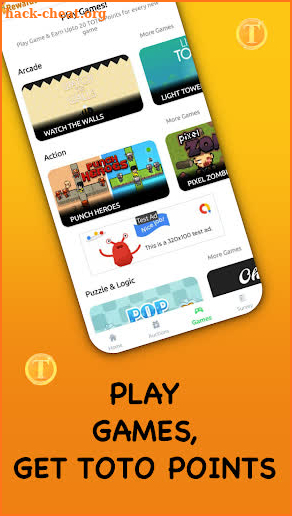 TOTO Rewards - Play Games & Win Cash App screenshot