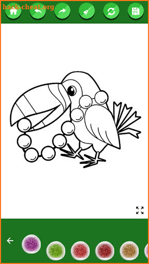 Toucan coloring book screenshot