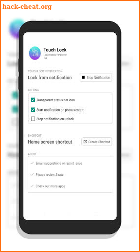 Touch Lock : Lock touch screen screenshot