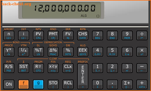 Touch Palladium financial calc screenshot