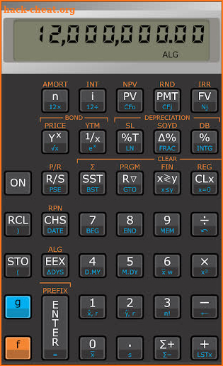 Touch Palladium financial calc screenshot