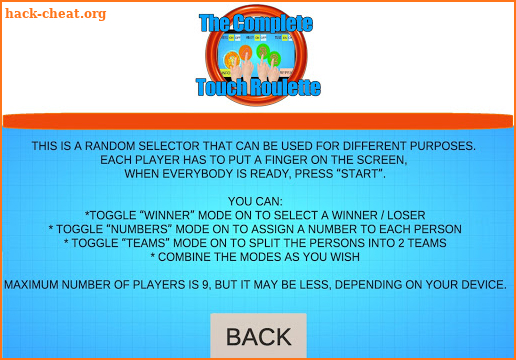Touch Roulette 2.0 - Tap Roulette / Touch Roulette screenshot