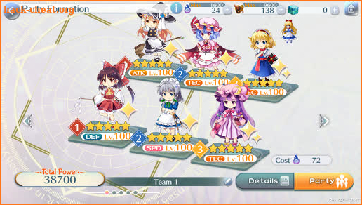 Touhou LostWord screenshot